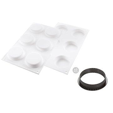 Obrázek 1 produktu SIL KIT TARTE RING FORMA SILIKON A RÁFKY - KLASSIK Ø70mm v.20mm 6ks