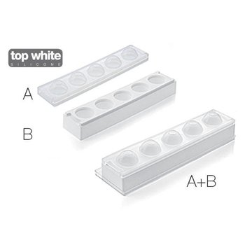 Obrázek 1 produktu SIL FORMA SILIKON bílá - MUL3D EGG (vejce) 50x73mm v.43mm 100ml