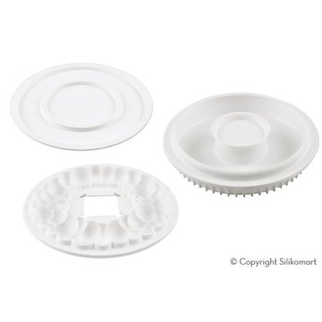 Obrázek 1 produktu SIL FORMA SILIKON bílá - KIT BUBBLE CROWN Ø180mm v.60mm 1000ml 1ks