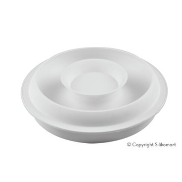 Obrázek 1 produktu SIL FORMA SILIKON bílá - KIT TRINITY Ø200mm v.57mm 1400ml 1ks