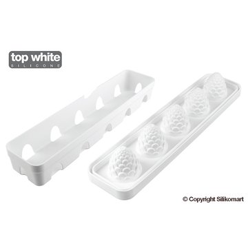 Obrázek 1 produktu SIL FORMA SILIKON bílá - FORESTA 110 (šiška,ananas) Ø60mm v.73mm 110ml