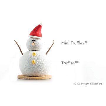 Obrázek 3 produktu SIL FORMA SILIKON bílá - TRUFFLES 20 (koule) Ø32mm v.28mm 20ml