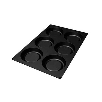 Obrázek 1 produktu SIL FORMA SILIKON černá - TART Ø165mm v.39mm 613ml 6ks