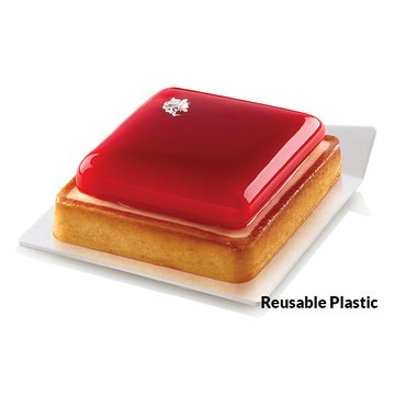 Obrázek 1 produktu SIL PODNOS pod dezert ČTVERCOVÝ BÍLÝ 83x83mm 100ks