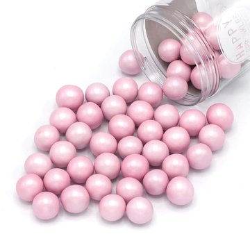 Obrázek 1 produktu HS Dekorace čokoládové PINK CHOCO XXL (kuličky růžové) 130g