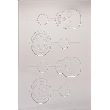 Obrázek 1 produktu MA FORMA NA LÍZÁTKA 2ks - DÝNĚ A LEBKY plast na 4 ks