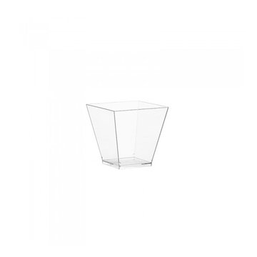 Obrázek 1 produktu CO KELÍMEK HRANATÝ PLAST 5x5x4,5cm 6cl 300 ks KV6C