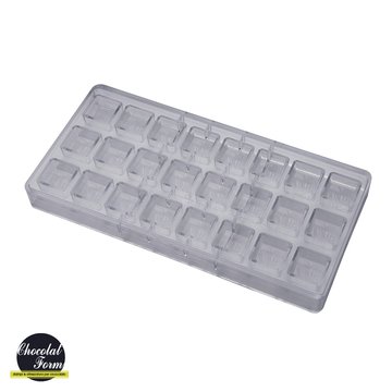 Obrázek 1 produktu CW FORMA NA PRALINKY - ČTVEREC 2,5x2,5cm v.1,2cm 9g 24ks