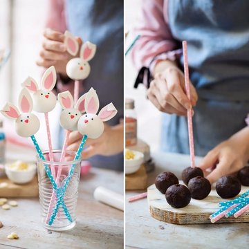 Obrázek 1 produktu DECO BRČKA papírová - PASTELOVÉ BARVY pr.0,6cm 21cm 80ks