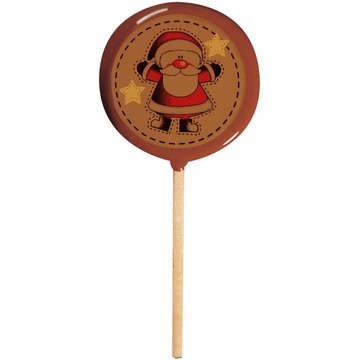 Obrázek 1 produktu PCB BLISTR NA LÍZÁTKA POTISK VÁNOČNÍ SANTA A SNĚHULÁK + tyčky 45ks