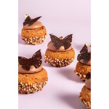 Obrázek 5 produktu DOBLA DEKOR MOTÝL KRAJKA tmavý 96ks