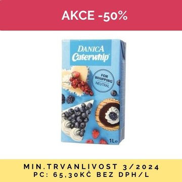 Obrázek 1 produktu DANICA NESLAZENÝ ROSTLINNÝ KRÉM 12x1l SE SLEVOU 50% 23/9/25