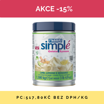 Obrázek 1 produktu FABBRI SIMPLE LIME-LEMON-GINGER  8x1,5 kg
