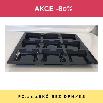 Obrázek 1 produktu CO PODNOS S 9 MISKAMI ASSIETTE ČERNÝ 100 ks DOPRODEJ SE SLEVOU 80%