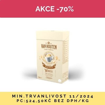 Obrázek 1 produktu VAN HOUTEN HORKÁ ČOKOLÁDA BÍLÁ 0,75 kg SE SLEVOU 70% 11/2024