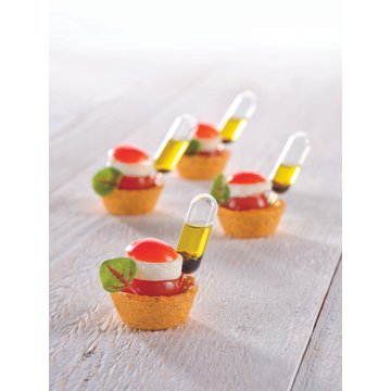 Obrázek 3 produktu HUG Tartaletka Classic rajče–bazalka – slaná, kulatá 4,2 cm (160 ks)