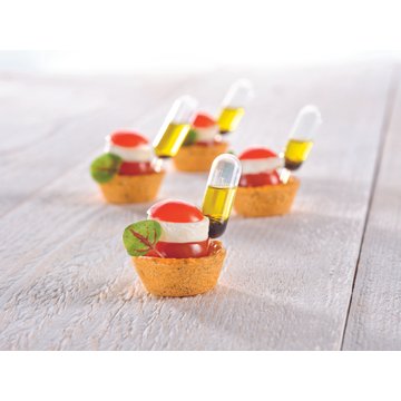 Obrázek 5 produktu HUG Tartaletka Classic rajče–bazalka – slaná, kulatá 4,2 cm (160 ks)