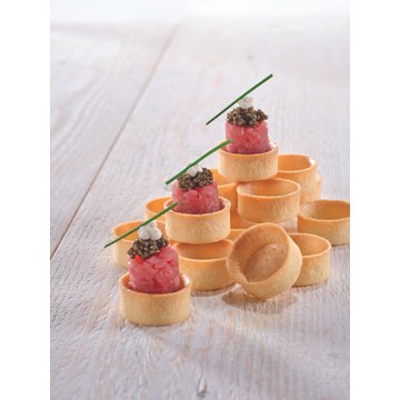 Obrázek 1 produktu HUG Mini tartaletka Filigrano máslová – slaná, kulatá 3,8 cm (200 ks)