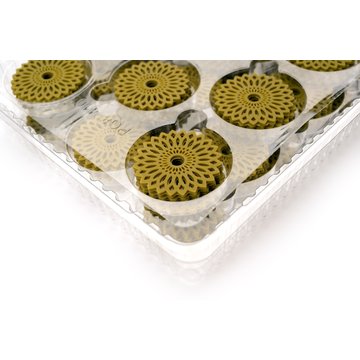 Obrázek 5 produktu DOBLA DEKOR KVĚTINA KRAJKA zelená pr.4cm 216ks