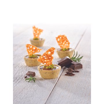 Obrázek 1 produktu HUG Tartaletka Classic Vegan olivy–rozmarýn – slaná, kulatá 4,2 cm (160 ks)