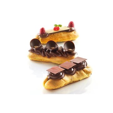 Obrázek 2 produktu SIL FORMA SILIKON terakota - ECLAIR 125x28mm v.5mm 15ml 8ks - doprodej
