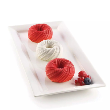 Obrázek 1 produktu SIL FORMA SILIKON bílá - MINI INTRECCIO 105 Ø75mm v.35mm 105ml