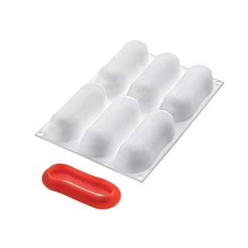 Obrázek 3 produktu SIL FORMA SILIKON bílá - ECLAIR 140 129x40 mm v.35mm 140ml + vykrajovátko