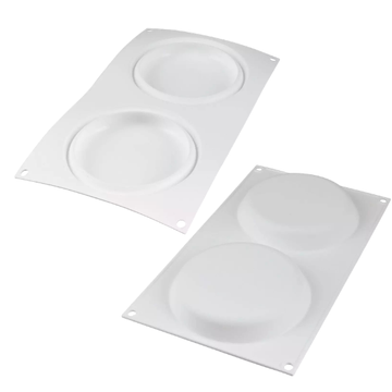 Obrázek 1 produktu SIL FORMA SILIKON bílá - DECOR ROUND 230 pr.122mm v.20mm 230ml 1ks