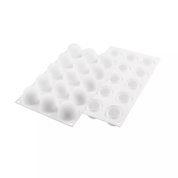 Obrázek 2 produktu SIL FORMA SILIKON bílá - TRUFFLES 40 (koule) Ø42 mm v.36mm 40ml