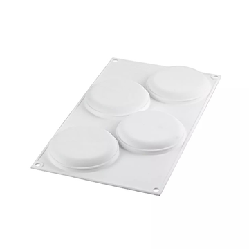 Obrázek 1 produktu SIL FORMA SILIKON bílá - DECOR ROUND 80 pr.85mm v.15mm 80ml 1ks