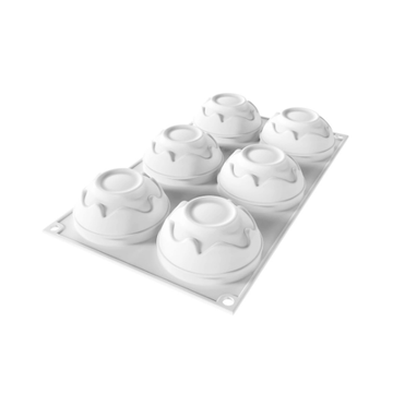 Obrázek 3 produktu SIL FORMA SILIKON bílá - SPLASH 110 Ø 71mm v.36,5mm 660ml 6ks