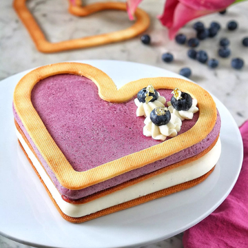 Obrázek 6 produktu SIL FORMA SILIKON bílá - LEVEL HEARTS + vykrajovátko 80x66mm v.12mm 35ml