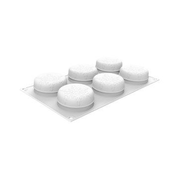 Obrázek 1 produktu SIL FORMA SILIKON bílá - NEVE 110 (vločka)  Ø70mm v.30mm 110ml