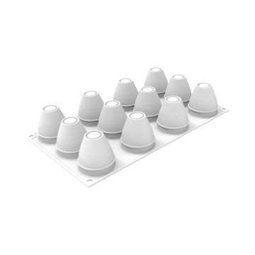 Obrázek 1 produktu SIL FORMA SILIKON bílá - EGG 70 vejce pr.46mm v.63mm 70ml