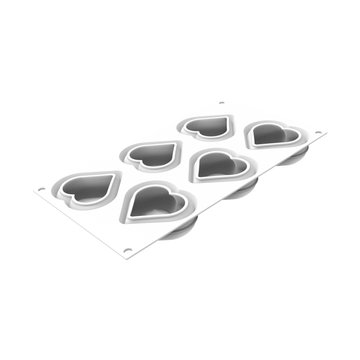 Obrázek 2 produktu SIL FORMA SILIKON bílá - HEARTIX 85 78X70mm v.30mm 85ml