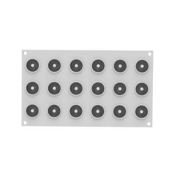 Obrázek 2 produktu SIL FORMA SILIKON bílá - DONUT XS 12 pr.3,4cm v.1,6cm 12,3ml