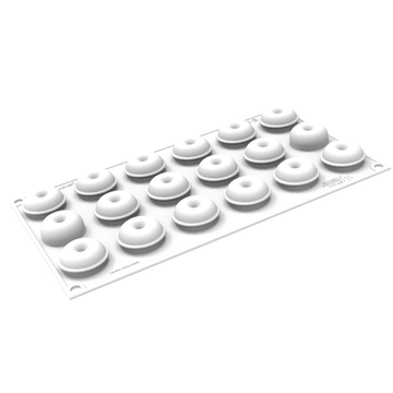 Obrázek 1 produktu SIL FORMA SILIKON bílá - DONUT XS 12 pr.3,4cm v.1,6cm 12,3ml