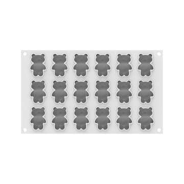 Obrázek 1 produktu SIL FORMA SILIKON bílá - TEDDY BEAR XS20 50x36mm, v.21mm