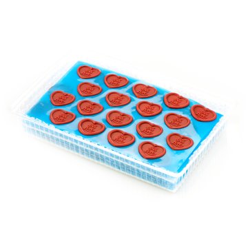 Obrázek 2 produktu DOBLA DEKOR SRDCE ČERVENÉ "With love" pr.35mm v.30mm 216ks