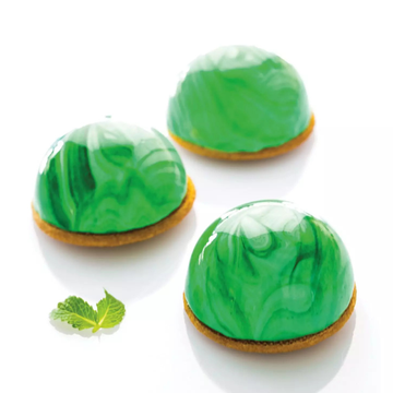 Obrázek 4 produktu SIL FORMA SILIKON terakota - POLOKOULE Ø80mm v.40mm 120ml 5ks