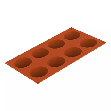 Obrázek 2 produktu SIL FORMA SILIKON terakota - POLOKOULE Ø60mm v.30mm 60ml 8ks