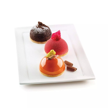 Obrázek 3 produktu SIL FORMA SILIKON terakota - POLOKOULE Ø60mm v.30mm 60ml 8ks