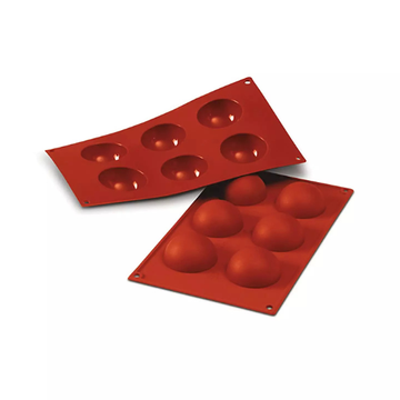 Obrázek 4 produktu SIL FORMA SILIKON terakota - POLOKOULE Ø60mm v.30mm 60ml 8ks