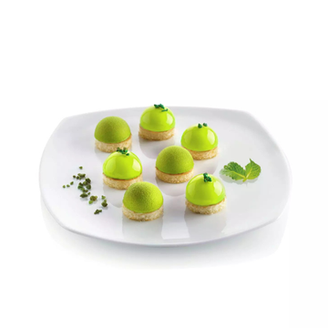 Obrázek 2 produktu SIL FORMA SILIKON terakota - POLOKOULE Ø30mm v.15mm 10ml 24ks