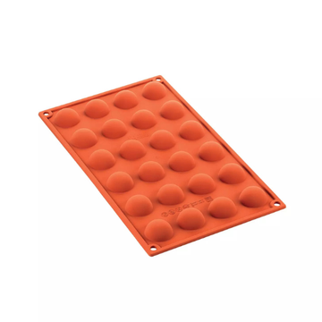 Obrázek 1 produktu SIL FORMA SILIKON terakota - POLOKOULE Ø30mm v.15mm 10ml 24ks