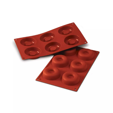 Obrázek 2 produktu SIL FORMA SILIKON terakota - SAVARIN KOLEČKO Ø62mm v.23mm 62ml 6ks