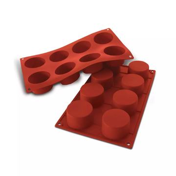 Obrázek 1 produktu SIL FORMA SILIKON terakota - MONOPORCE KOLEČKO Ø60mm v.35mm 90ml 8ks