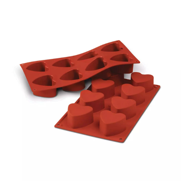 Obrázek 3 produktu SIL FORMA SILIKON terakota - SRDCE Ø60mm v.35mm 90ml 8ks