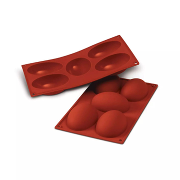Obrázek 1 produktu SIL FORMA SILIKON terakota - VEJCE 1/2 102x73mm v.36mm 130ml 5ks
