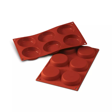 Obrázek 2 produktu SIL FORMA SILIKON terakota - TARTALETKA Ø80mm v.18mm 72ml 6ks